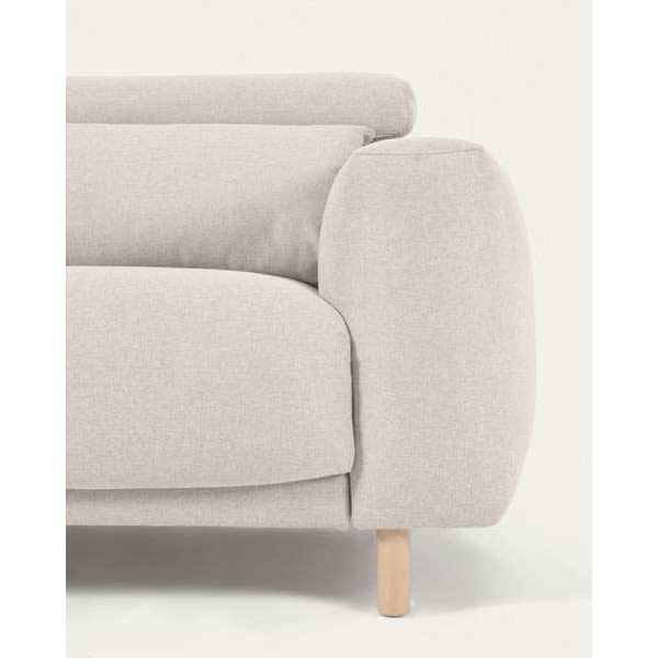 Кутовий диван реклайнер 3-місний з лівим шезлонгом La Forma SINGA S800_41_SO33 Білий-5