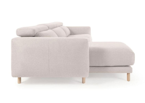 Кутовий диван реклайнер 3-місний з лівим шезлонгом La Forma SINGA S800_41_SO33 Білий-3