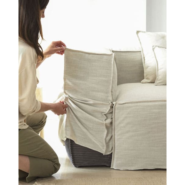 Диван 3-місний La Forma BLOK S570SN39 Білий 240 см-6