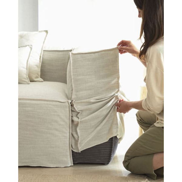 Диван 3-місний La Forma BLOK S570SN39 Білий 240 см-8