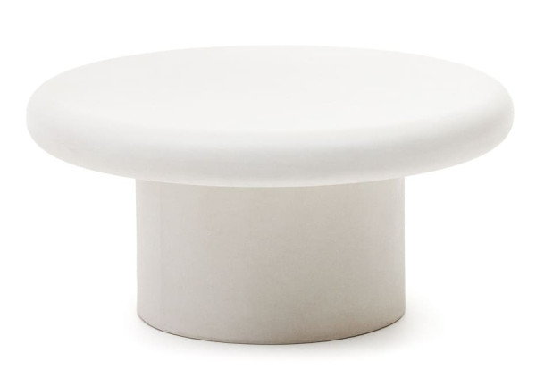 Журнальний стіл La Forma ADDAIA J0300078PR05 Білий цемент Ø 90 см-3