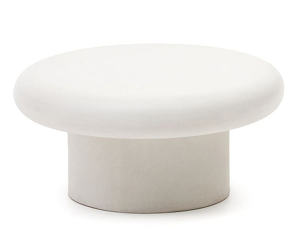 Журнальний стіл La Forma ADDAIA J0300079PR05 Білий цемент Ø 66 см-3