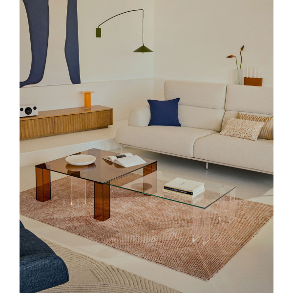 Журнальний столик La Forma Adularia T0600053CC07 Прозрачный 140 х 60 см-1