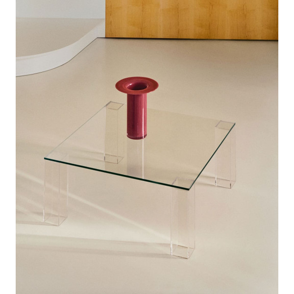 Журнальний столик La Forma Adularia T0600054CC07 Прозрачный 85 х 85 см-0
