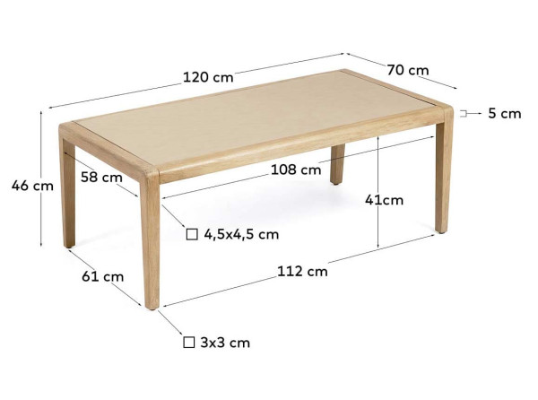 Журнальний столик La Forma BETTER YG0260PR12-4