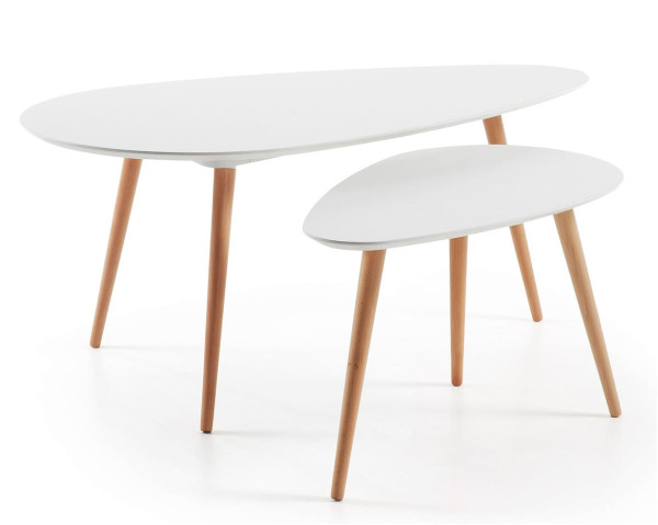 Набір із 2-х кавових столів La Forma BRICK C650M05-5