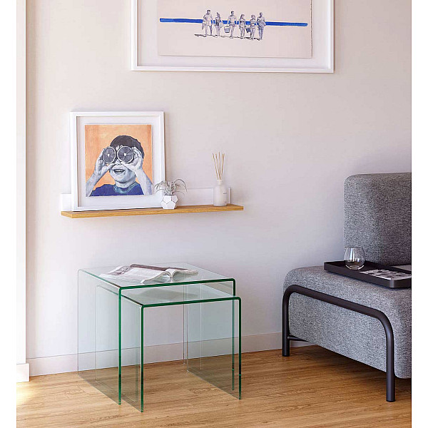 Набір з 2-х кавових столів La Forma BURANO 506009TRA-0