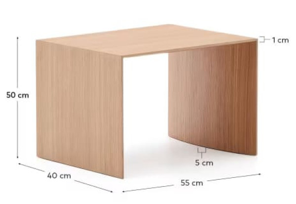 Журнальний столик La Forma Litto T00113MO87 Натуральный-7