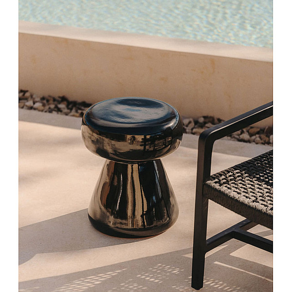 Журнальний столик La Forma Manya J2200025KK01 Чорний Ø 38 см-0