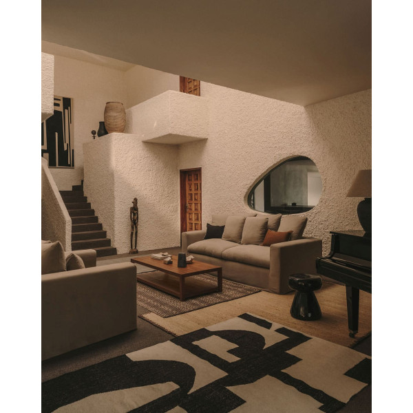 Журнальний столик La Forma Manya J2200025KK01 Чорний Ø 38 см-2