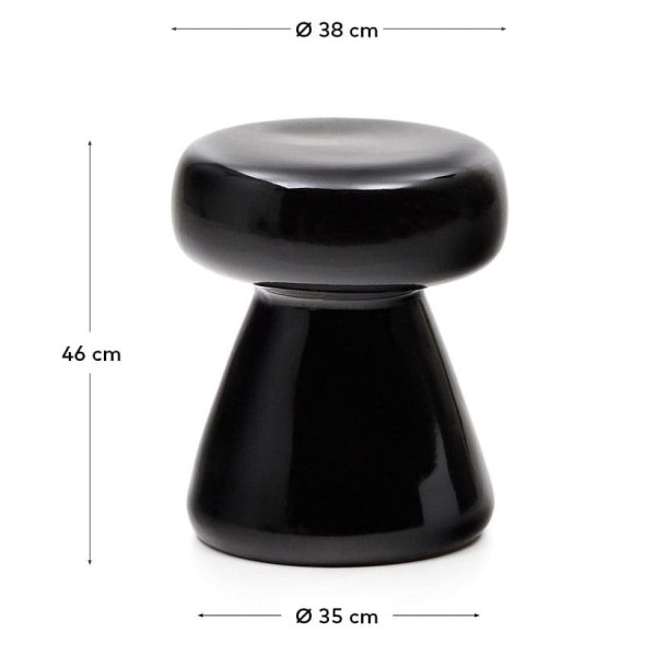 Журнальний столик La Forma Manya J2200025KK01 Чорний Ø 38 см-6