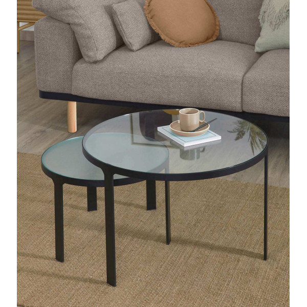 Набір із 2-х кавових столів La Forma Oni CC1833C07-0