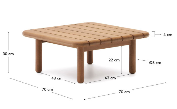 Журнальный столик La Forma Turqueta J0400037MM47-9