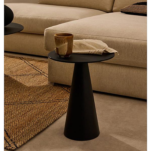 Журнальный столик La Forma Wilshire T00017CR01 Черный Ø 35 см-0