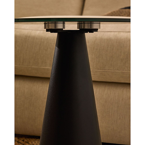 Журнальный столик La Forma Wilshire T00017CR01 Черный Ø 35 см-2