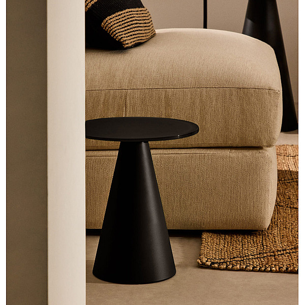 Журнальный столик La Forma Wilshire T00018CR01 Черный Ø 30 см-0