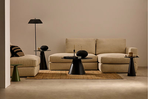 Журнальный столик La Forma Wilshire T00018CR01 Черный Ø 30 см-1