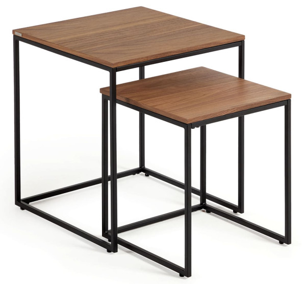 Набор из 2-х приставных столиков La Forma YOANA T0600007MM41 Орех-1