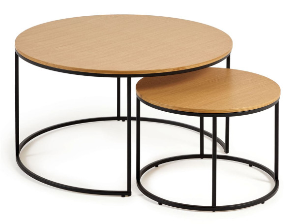 Набор из 2-х приставных столиков La Forma YOANA T0600008MM40 Дуб-2