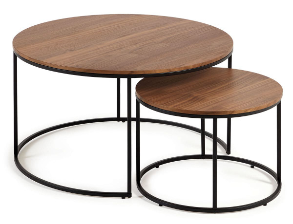 Набор из 2-х приставных столиков La Forma YOANA T0600008MM41 Орех-1