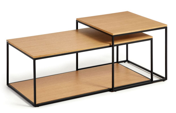 Набор из 2-х приставных столиков La Forma YOANA T0600011MM40 Дуб-1