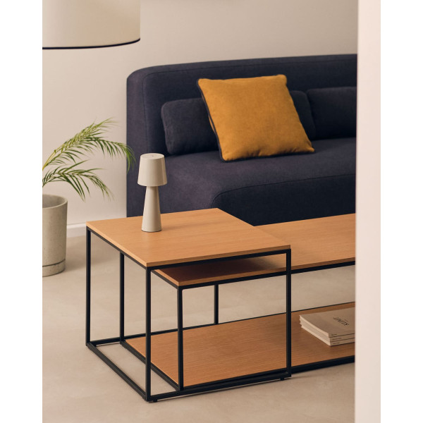 Набор из 2-х приставных столиков La Forma YOANA T0600011MM40 Дуб-0