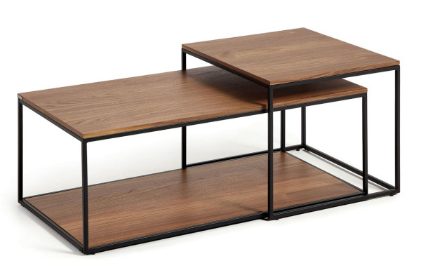 Набор из 2-х приставных столиков La Forma YOANA T0600011MM41 Орех-1