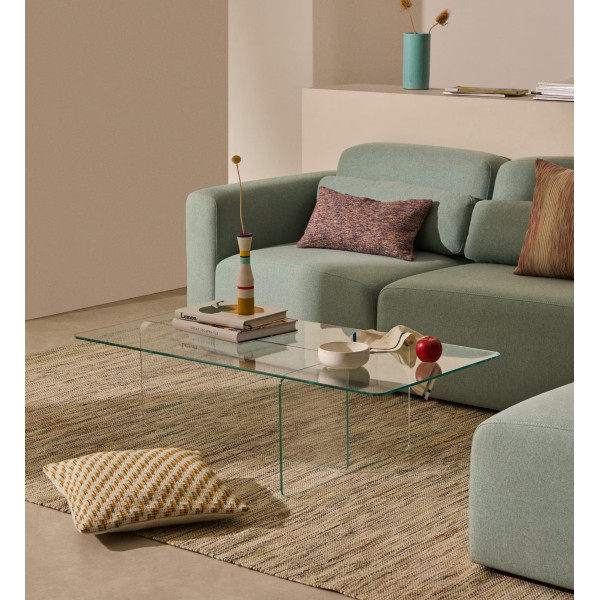 Кавовий столик La Forma Zaren T0600067CC07 Прозорий 120х60 см-0