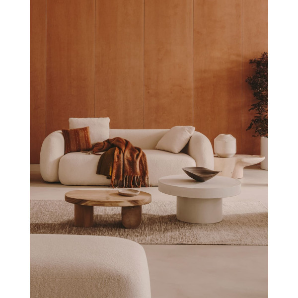 Журнальный столик La Forma AIGUABLAVA J0300039PR05 Белый Ø 90 см-1