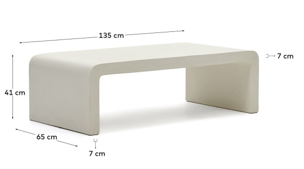 Журнальний столик La Forma AIGUABLAVA J0300041PR05 Білий-5