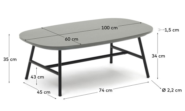 Журнальний столик La Forma BRAMANT J0300035RR02-7