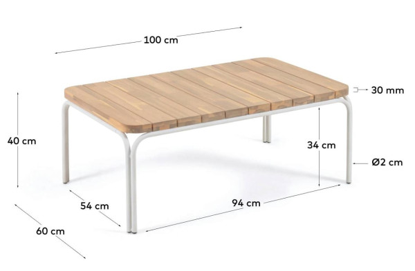 Кавовий стіл La Forma CAILIN CC6052M46-6