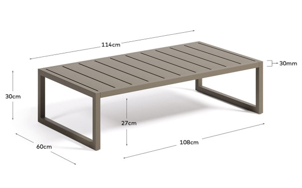 Журнальний столик La Forma COMOVA O100_112_19 Зелений-5