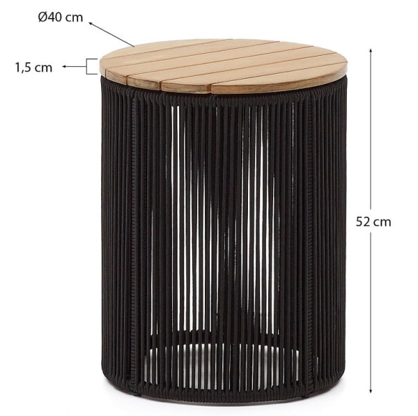 Кофейный столик La Forma DANDARA J0400039JJ01 Ø 40 см-7