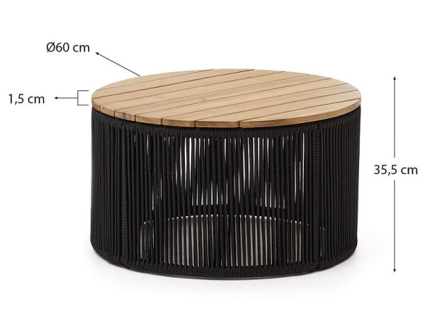 Кавовий столик La Forma DANDARA J0300092JJ01 Ø 60 см-9