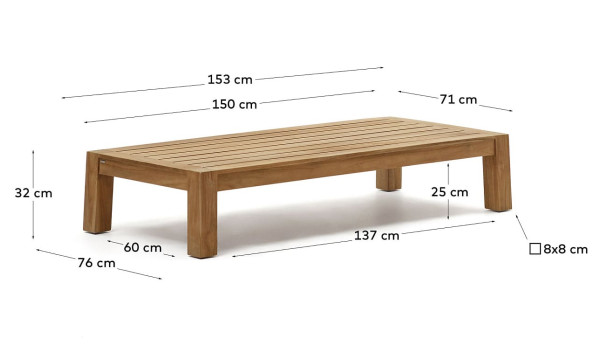 Журнальний столик La Forma FORCANERA J0300028MM46-8