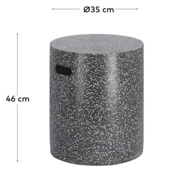 Приставний кавовий столик La Forma JENELL CC2221PR01 Чорний-4