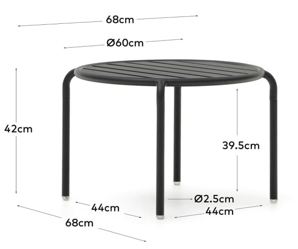 Журнальний столик La Forma JONCOLS J0400001NN02 Сірий-3