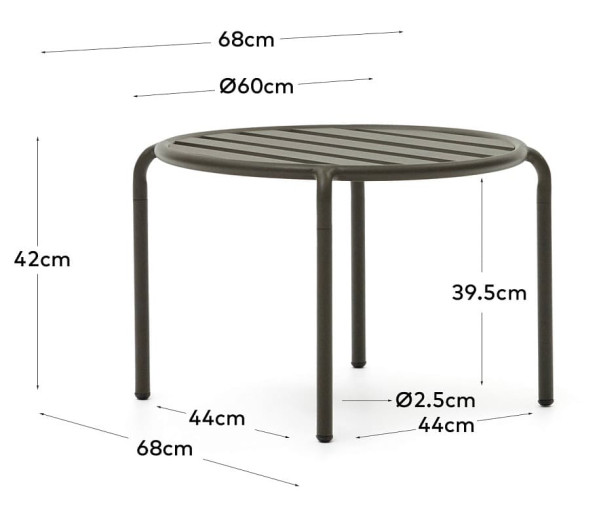 Журнальный столик La Forma JONCOLS J0400001NN19 Зеленый-6