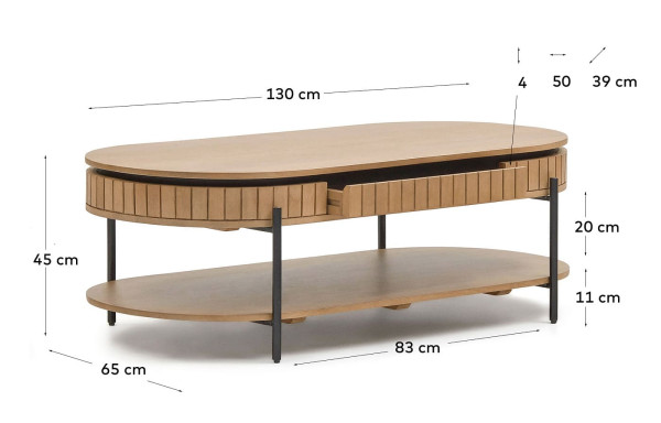 Журнальный столик La Forma LICIA T0500007MM46-7