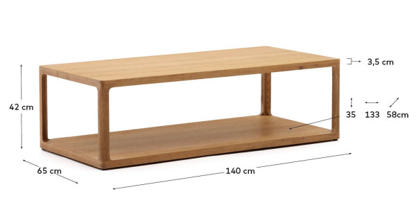 Журнальный столик La Forma MAYMAI T0500053MM90 Дуб-5