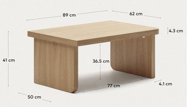 Журнальный столик La Forma OAQ T827ME89M040 Дуб-7