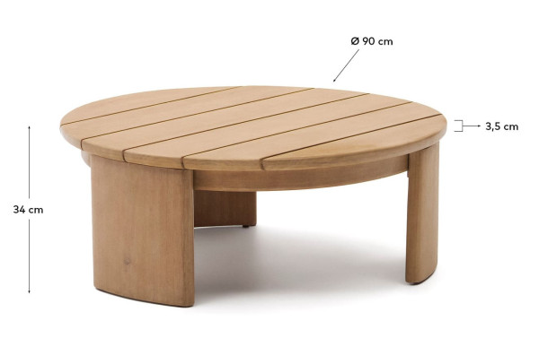 Кофейный столик La Forma XORIGUER J0300062MM46 Ø 90 см-4