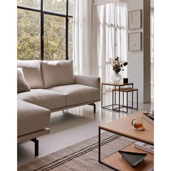 Набор из 2-х приставных столиков La Forma YOANA T0600007MM40 Дуб-2