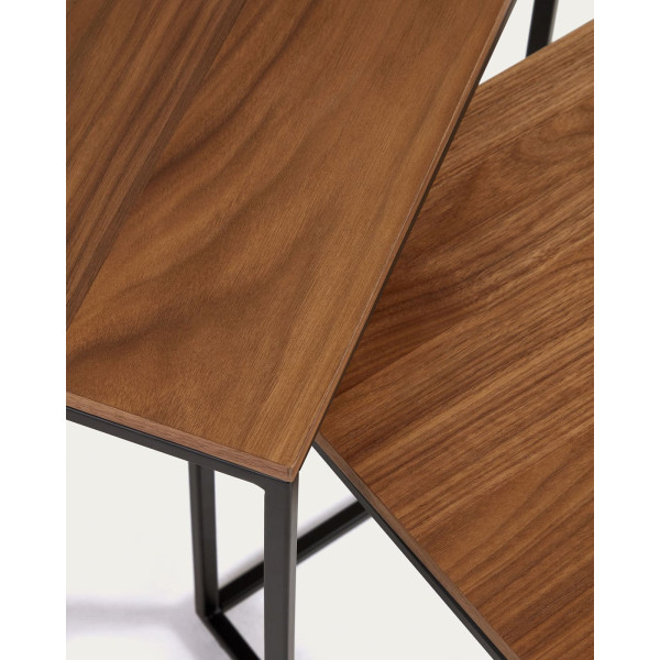 Набор из 2-х приставных столиков La Forma YOANA T0600007MM41 Орех-2