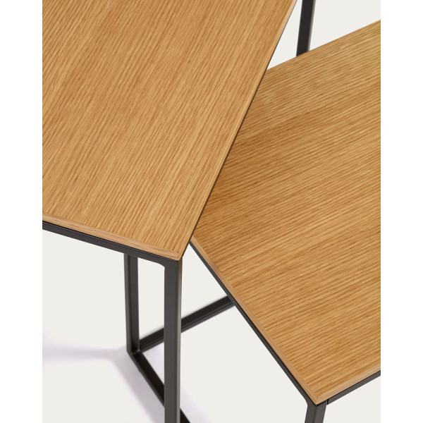 Набор из 2-х приставных столиков La Forma YOANA T0600007MM40 Дуб-6