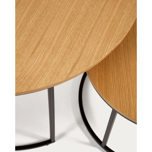 Набор из 2-х приставных столиков La Forma YOANA T0600008MM40 Дуб-3