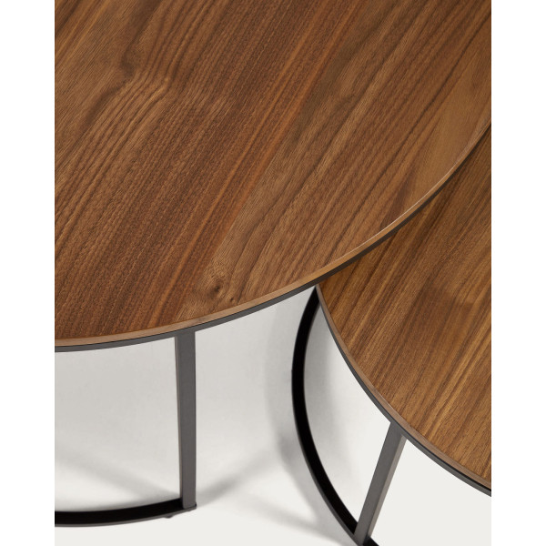 Набор из 2-х приставных столиков La Forma YOANA T0600008MM41 Орех-2