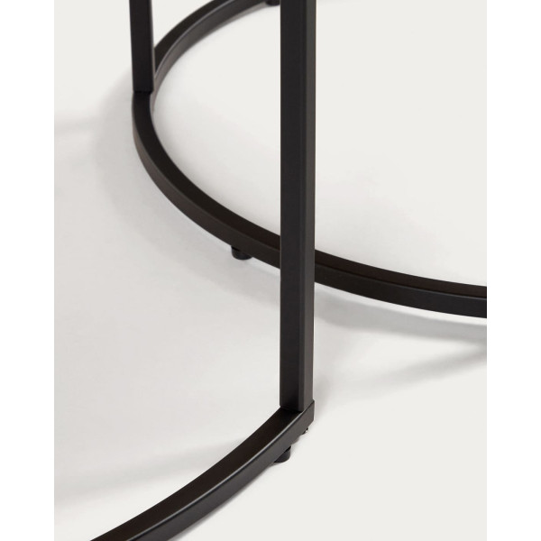 Набор из 2-х приставных столиков La Forma YOANA T0600008MM41 Орех-3