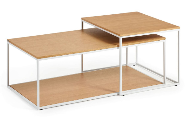 Набор из 2-х приставных столиков La Forma YOANA T0600020MM40 Дуб-0